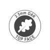 2.5mm Oak Top Face